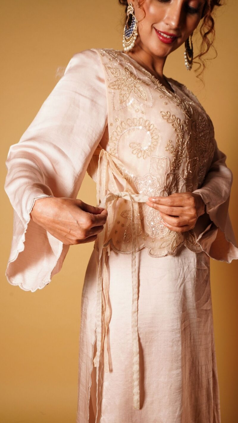 Organza bib kurta set - Image 4