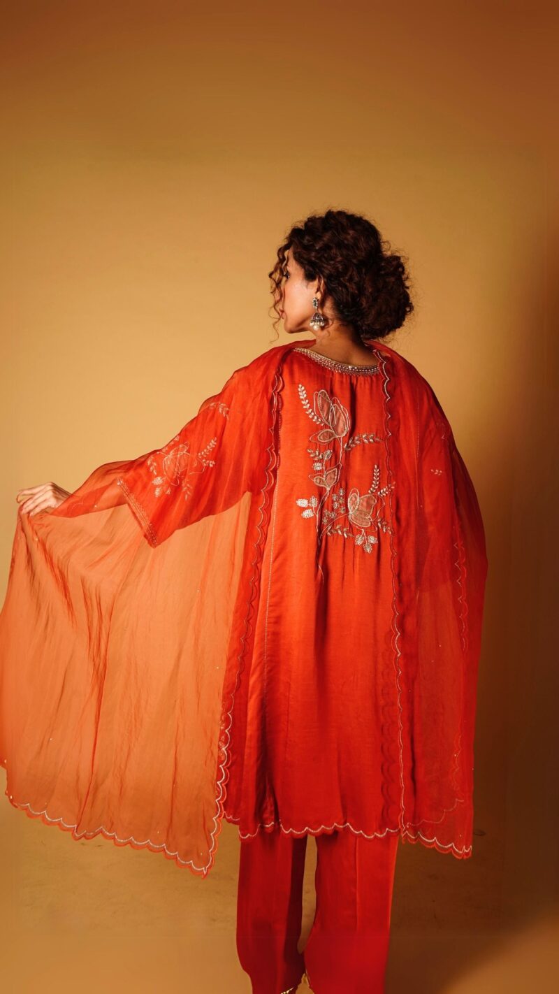 Dori appliqué kurta - Image 2