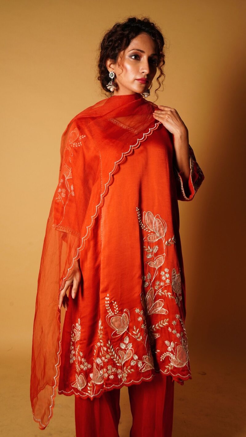 Dori appliqué kurta