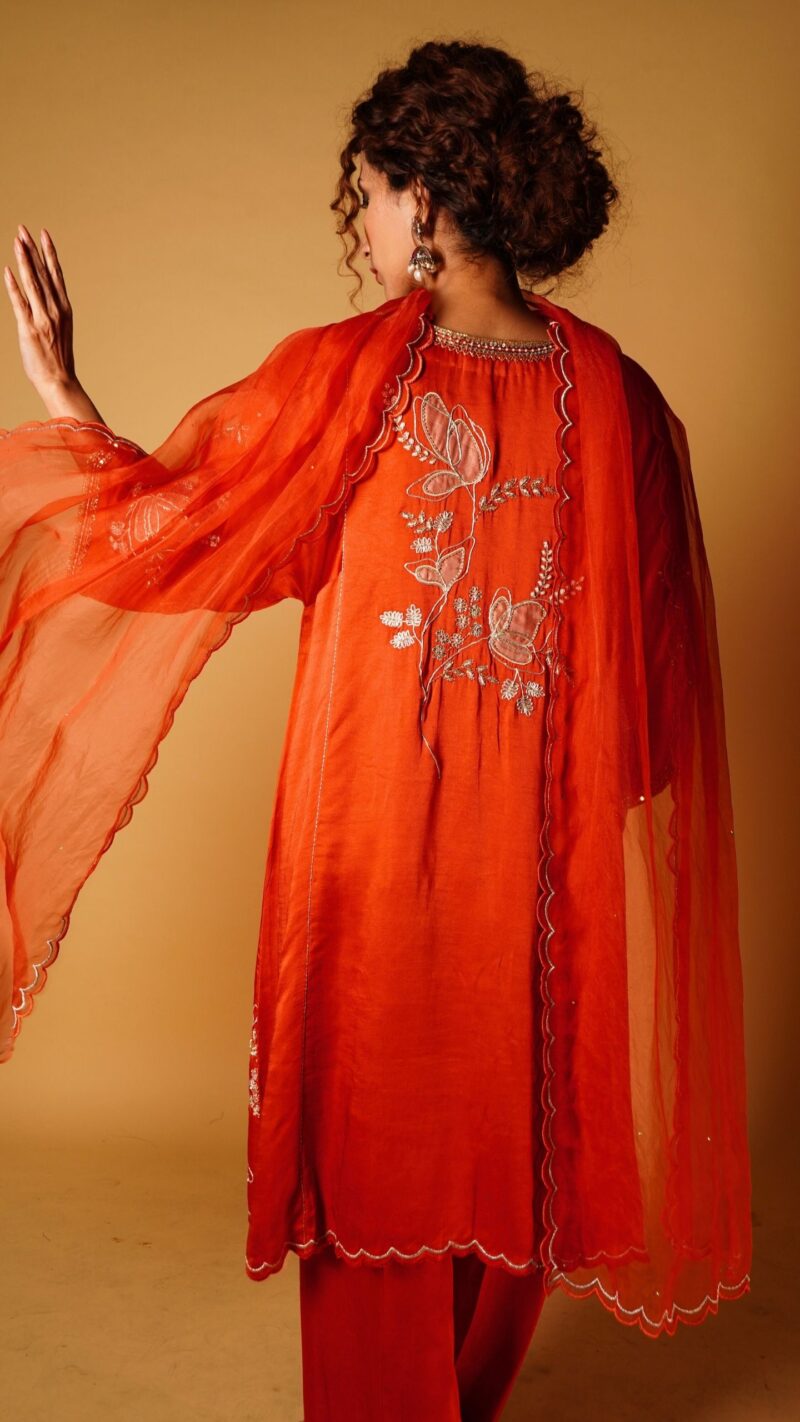Dori appliqué kurta - Image 4
