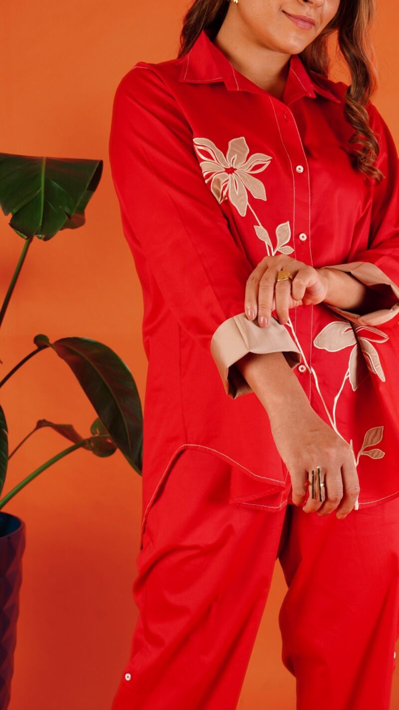 Blooming appliqué shirt - Image 3