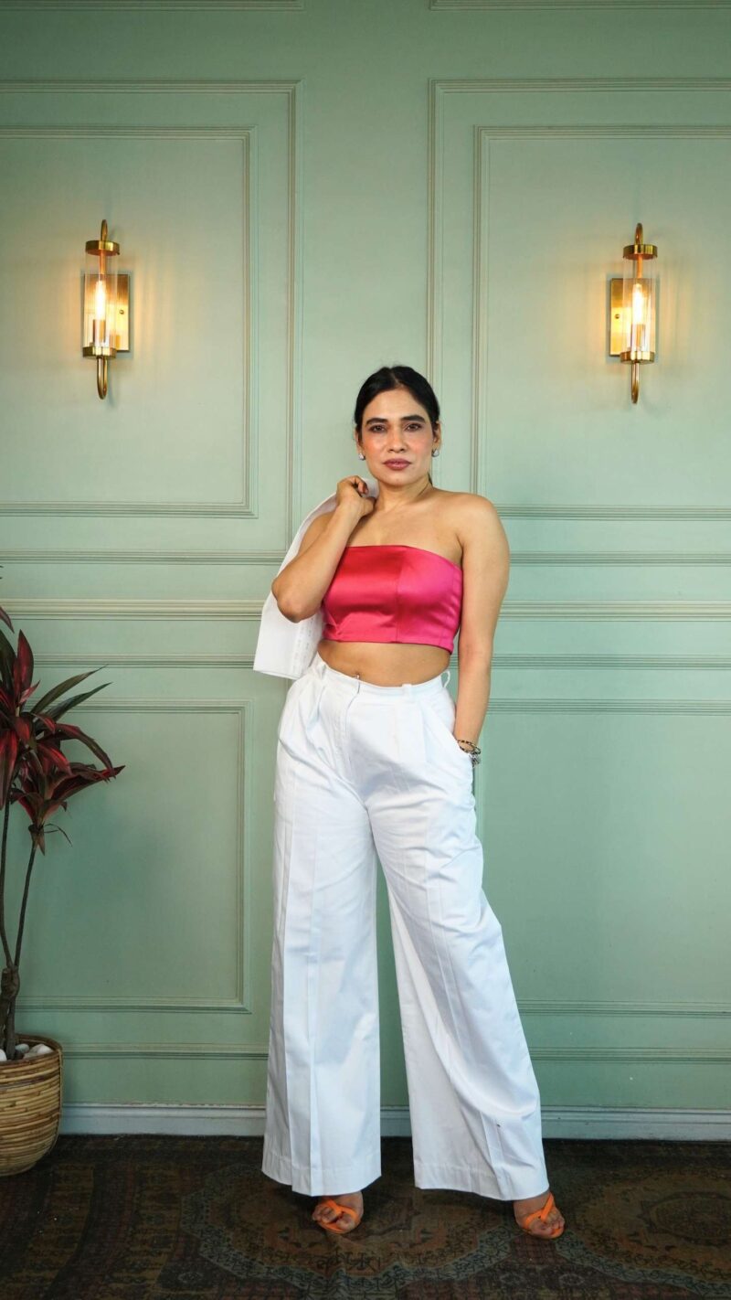 Pink bralettes