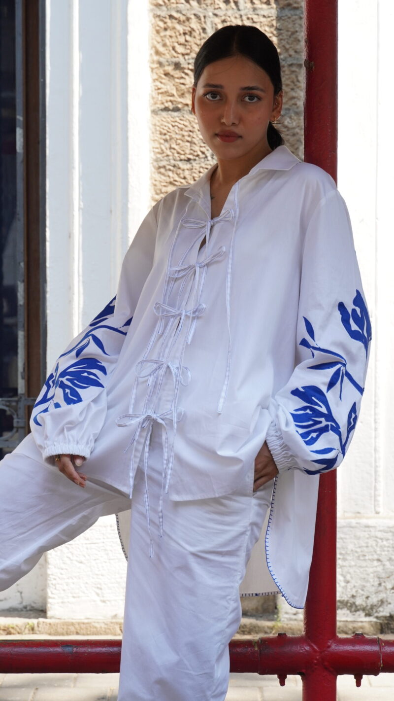 Front tie up shirt