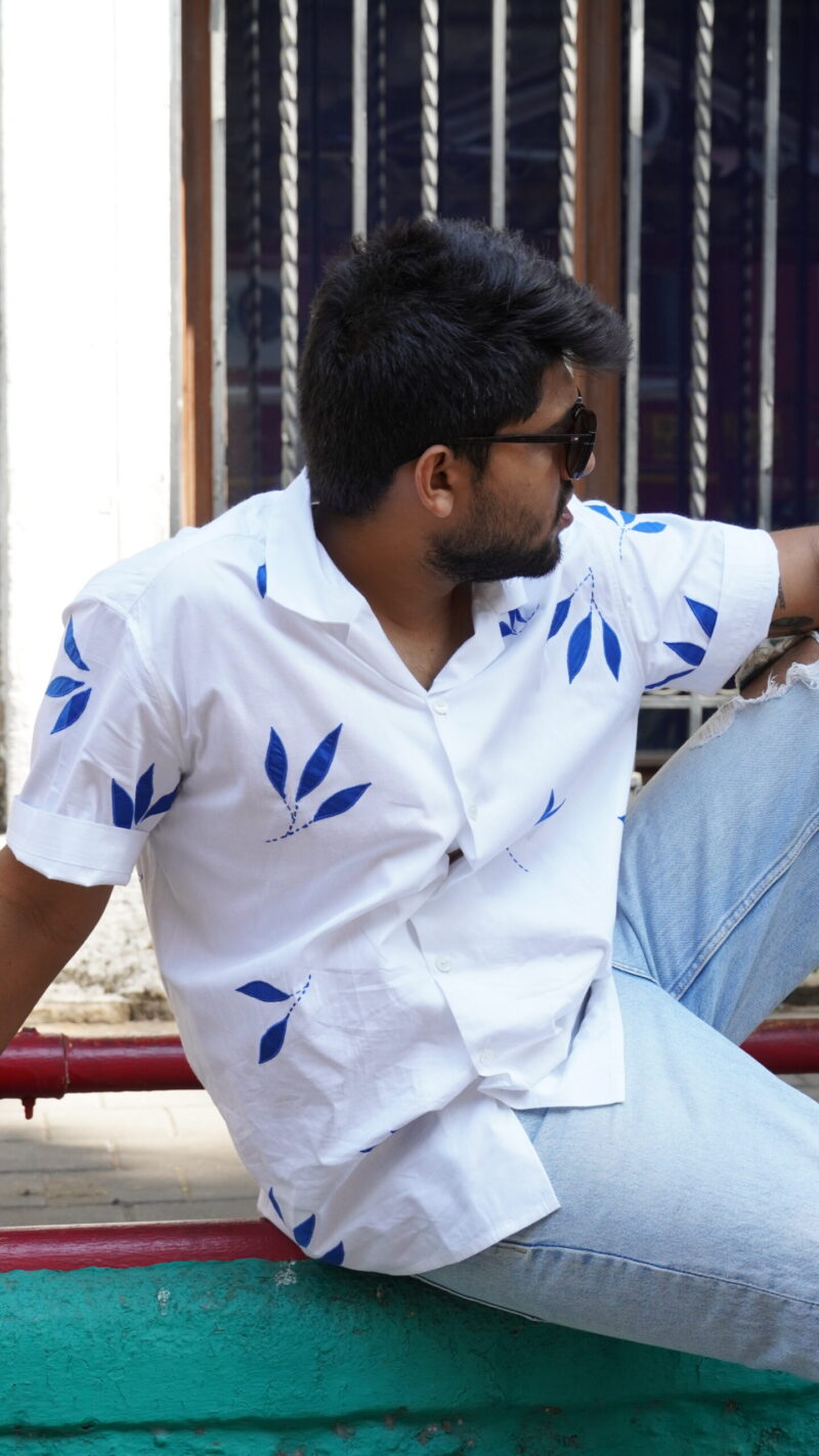 Sprinkle leaf shirt
